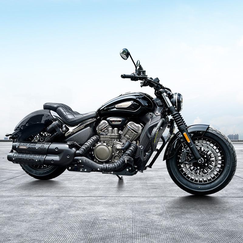 Benda Black Flag 600 Motorcycle Carbon Steel Front Bumper Guard