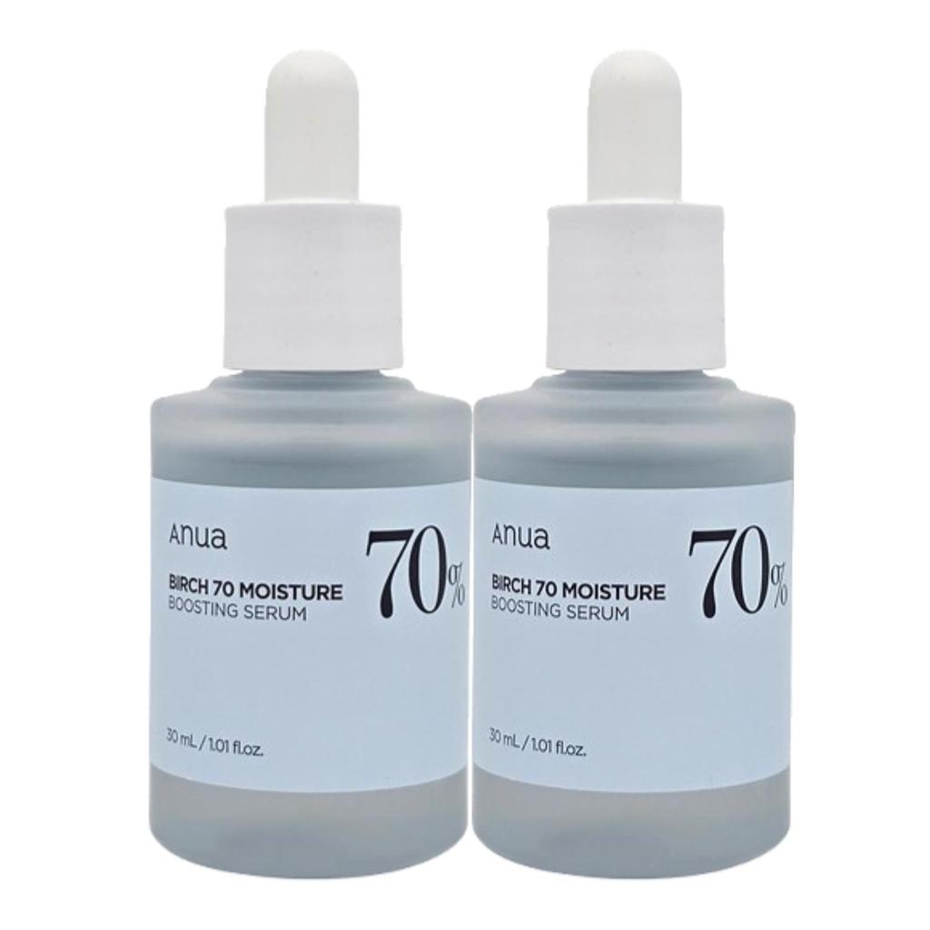Anua Birch 70 Moisture Boosting Serum 30ml | Hydrating & Soothing Korean Facial Serum with Birch Sap