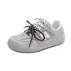 Japanese Sports Shoes Women's 2025 Chinese New Year Leather Breathable Casual Shoes Retro German Training Shoes Show Small Gray Forrest Gump Shoes
