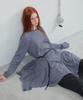 Lense Unbalance Flare Long T-Shirt Blue Stripe
