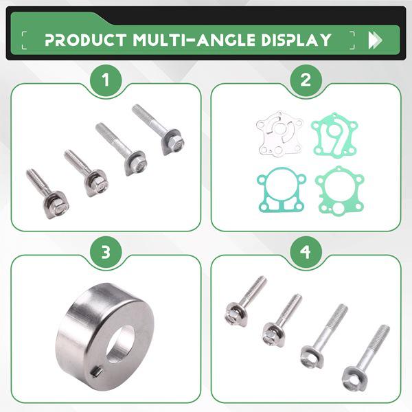 

Outboard Motor Water Pump Impeller Repair Kit - 1 Set, Color: As Shown, Material: Plastic & Metal None