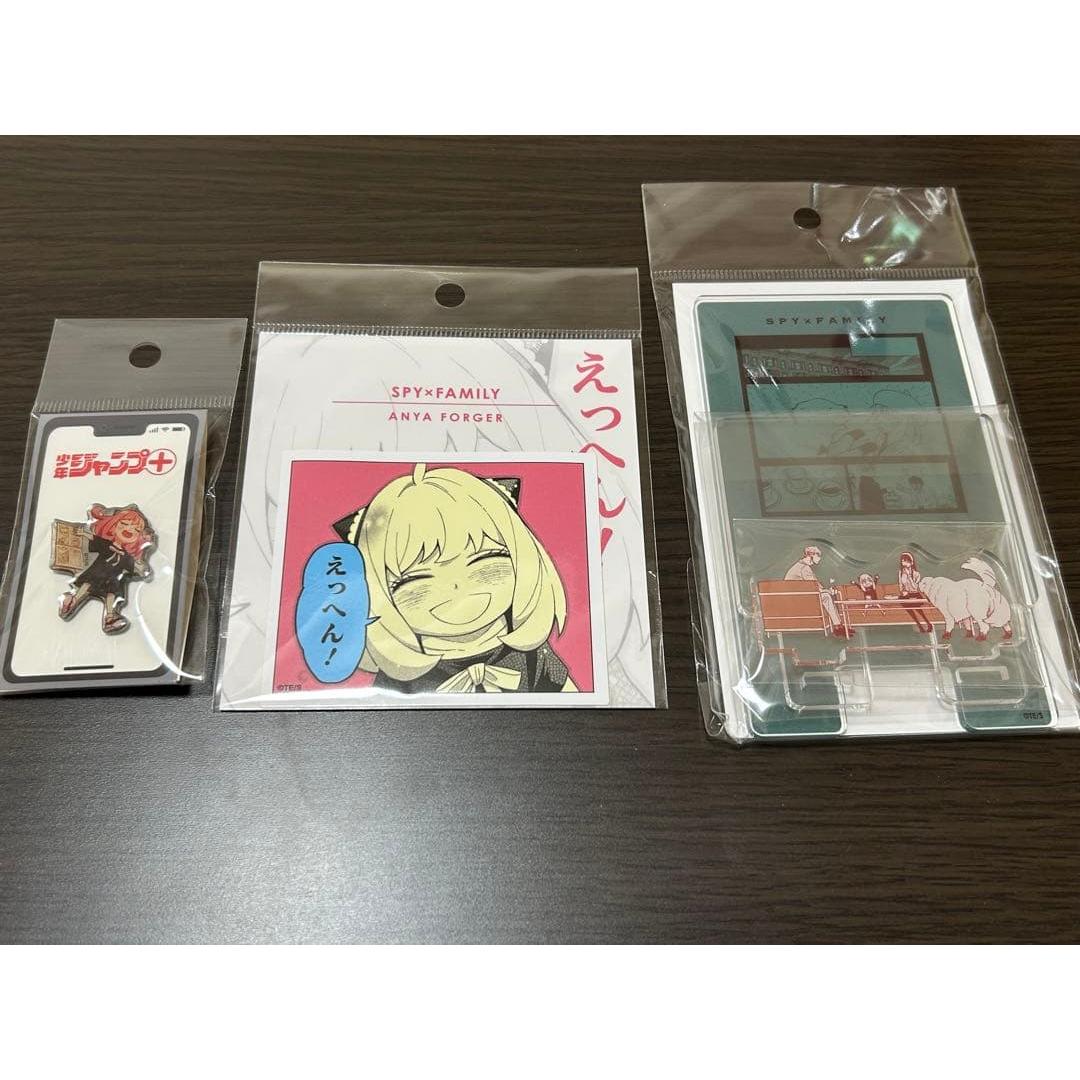 Used SPYFAMILY Jump+ 10th Anniversary Smartphone Stand Sticker Pin Badge