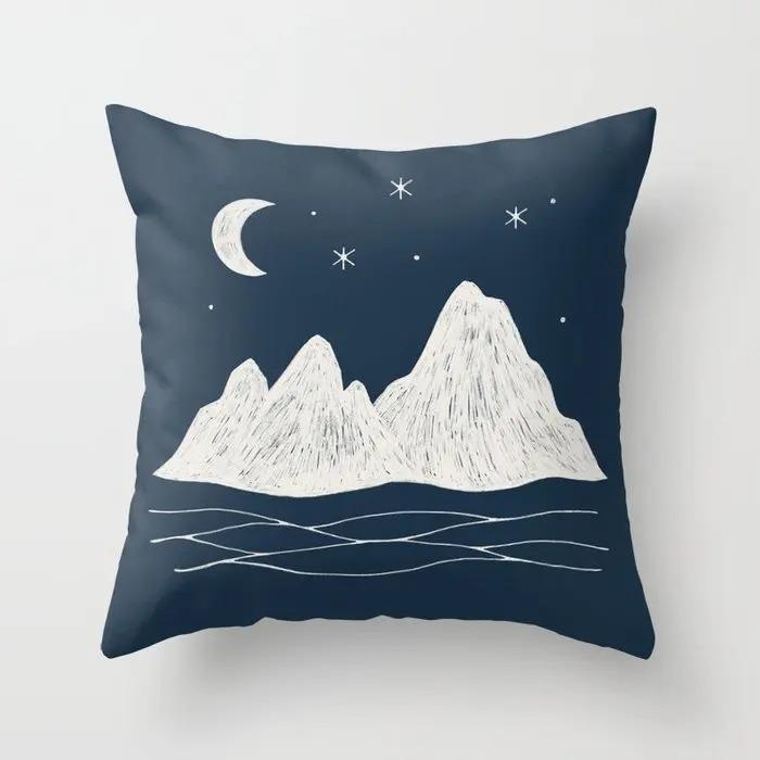 Büro Wohnzimmer Zuhause Kissenbezug Pflanze Geometrisch Mond Kissenbezug Auto Ornamente