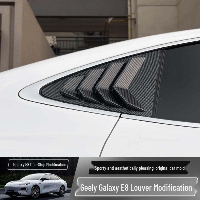 Geely Galaxy E8 Rear Triangle Window Shark Fin Sticker