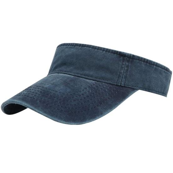Yousheng Empty Top Baseball Cap, Retro Washed Style UV Protection Hat with Extended Curved Brim, Summer Hat for Travel Hiking Outdoor Sports