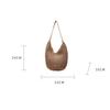 Women Knitting Shoulder Bag Hollow Out Beach Bag Large Capacity Aesthetic Tote Handbag Ladies Daily Handbag CLE