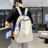 Schoolbag schoolbag female ins Korean version of junior high school student Mori contrasting color backpack college student couple backpack Japanese 