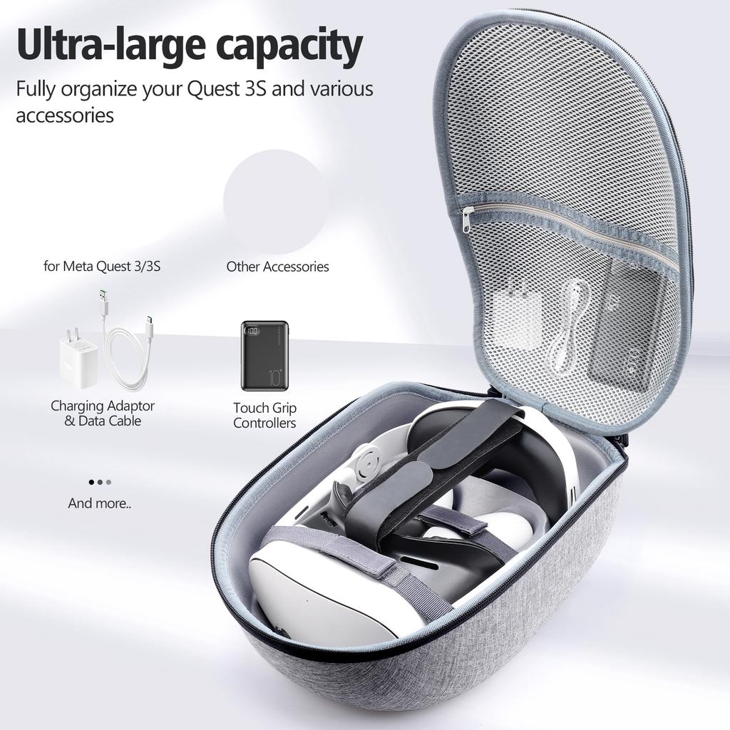 Tragetasche Aufbewahrungstasche Abdeckbox für Meta Quest 3s 3 Quest3s Quest3 Virtual Reality VR-Brille Headset Helm Spielzubehör