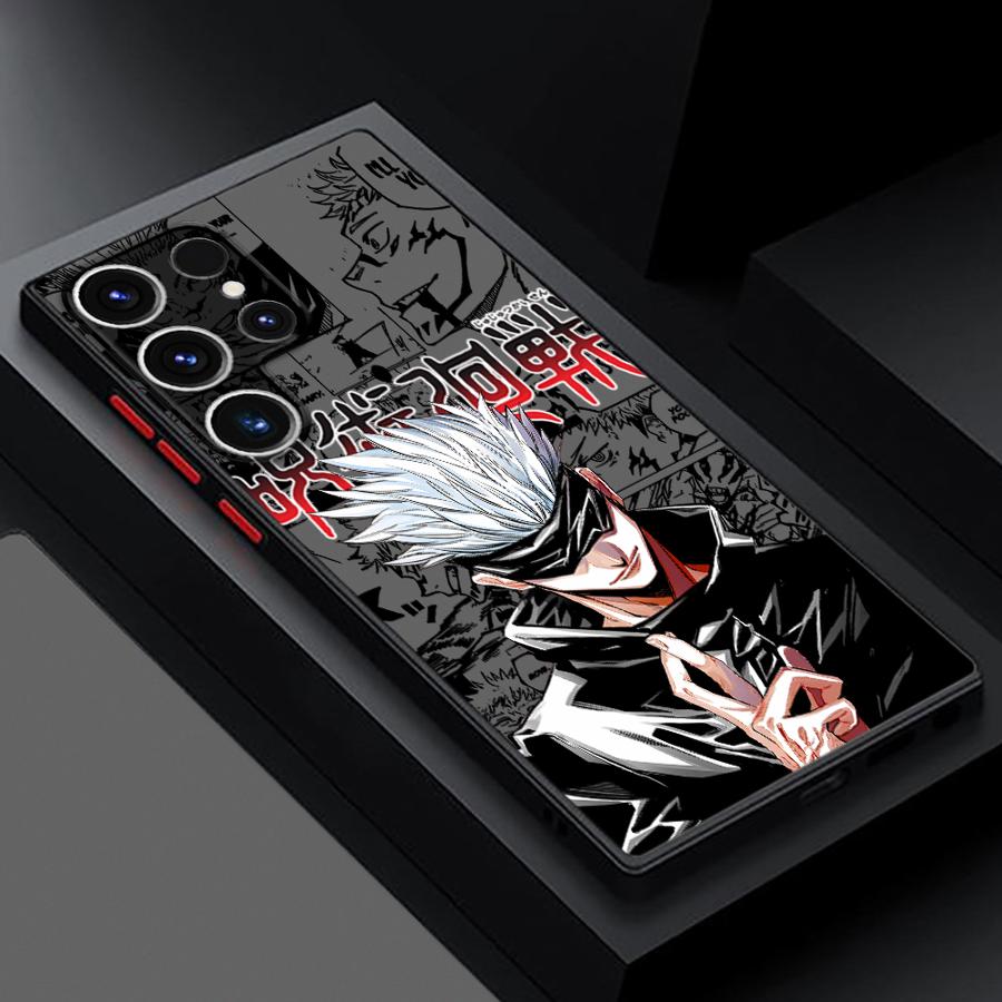 

Чехол для телефона Funda для Samsung Galaxy S25 Ultra S23 FE S26 Note 20 Ultra 10+ S20 FE S24 Plus S22 S21 Аниме Jujutsu Kaisen Galaxy S21+ 5G