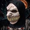 Halloween Split Tooth Demon Stalker Scary Latex Mask,Big Mouth Teeth Chompers Latex Masks Halloween Party Scary Costume Props