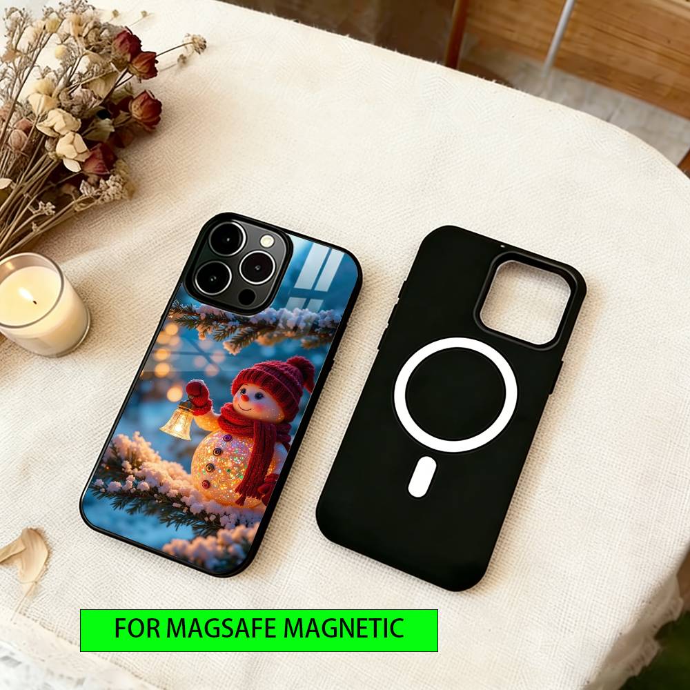 Cute snowman  Phone Case For iPhone17,16,15,14,13,12,11 Plus,Pro Magnetic with Magsafe Wireless Charging