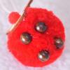 Pom Pom Reindeer Christmas Ornament Plush Elk Hanging Ornaments Wooden Deer Slices Xmas Tree Pendants for Home Party Holiday Decor