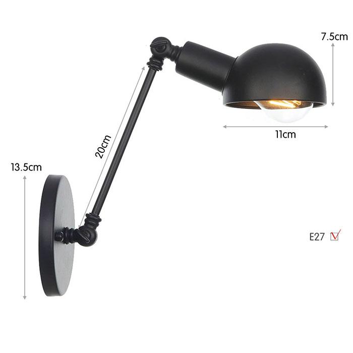 Loft Industrial Adjustable Long Swing Arm Wall Lamp Fixture Vintage Edison Bulb Wandlamp Lamparas De Pared Lights Lampen Sconce