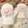 Velvet Plush Gloves Fluffy Mitten Gloves New Winter Gloves  for Women