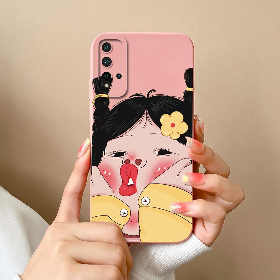 Case For Huawei Nova 5T Cover For Huawei Nova 6 Nova 7 Cartoon Bumper For Nova 5 T Nova6 Nova7 Soft Liquid Silicone Phone Cases