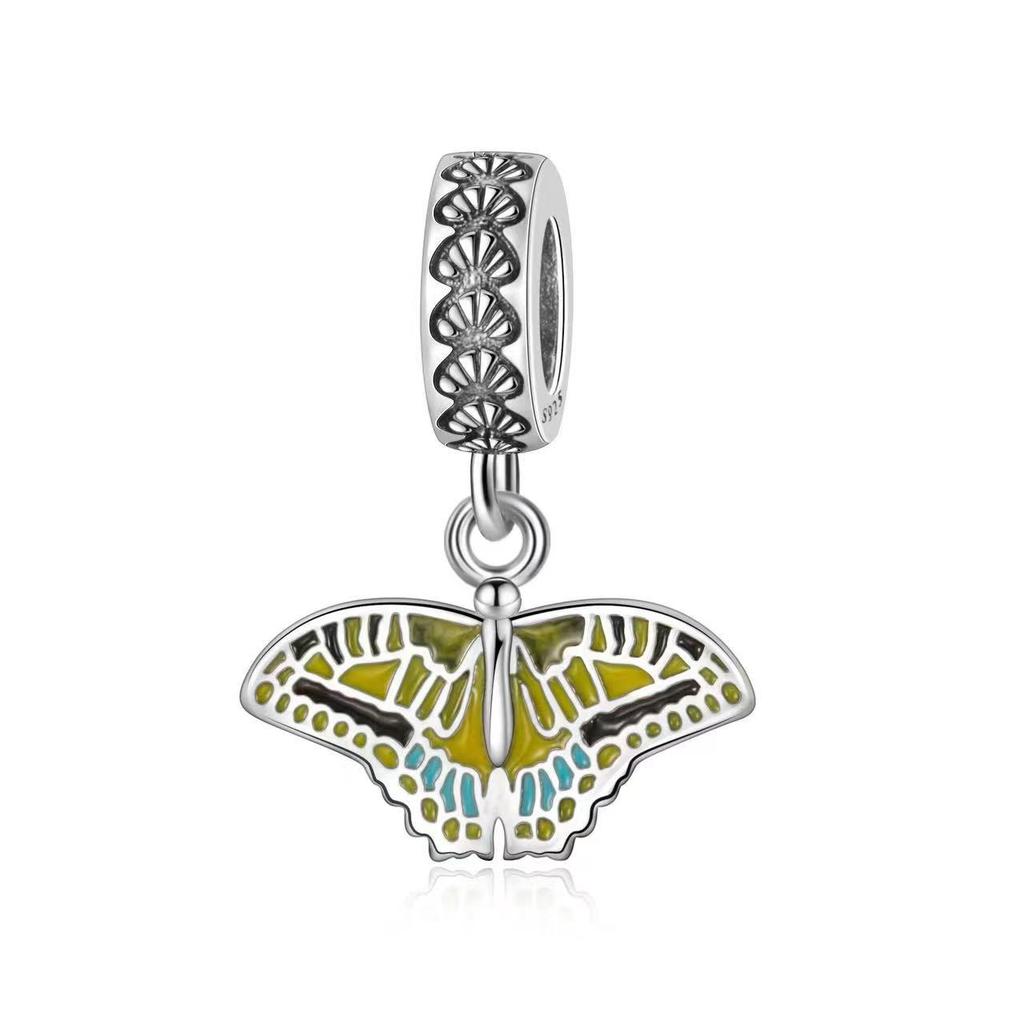 Colorful Butterflies Charms Fit 925 Exquisite Charm Bracelet Women 925 Silver Exquisite Beads DIY Jewelry Gift Accessories New In