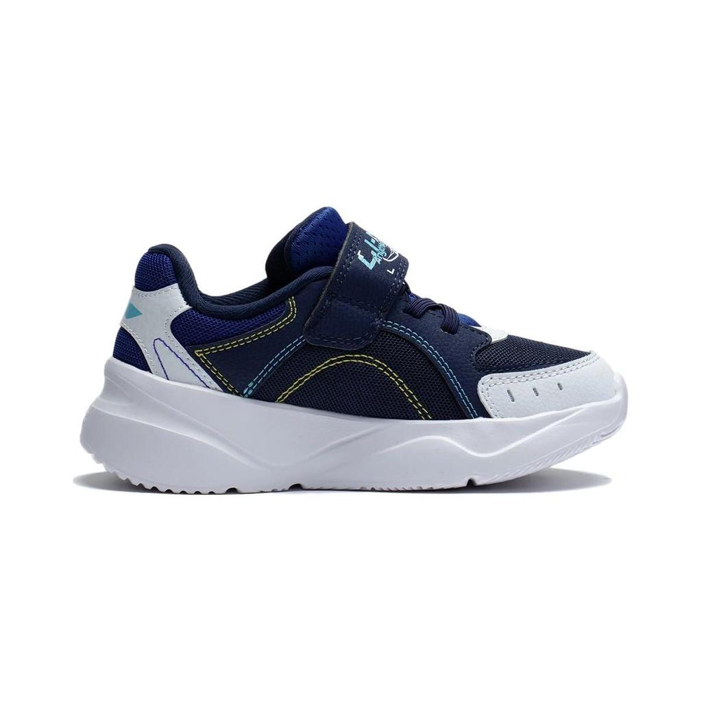 Li Ning Kids LN 90 Comfortable Non-Slip Wear-Resistant Sports Casual Shoes Kids Shoes White Mineral-Blue YKNT020-5