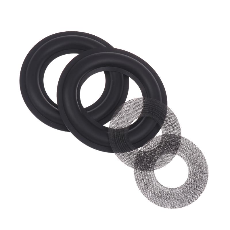 2pcs For Speaker Foam Folded Edge Ring /Foam Spider Loudspeaker Woofer Repair Side Surround Circle Replacement Parts