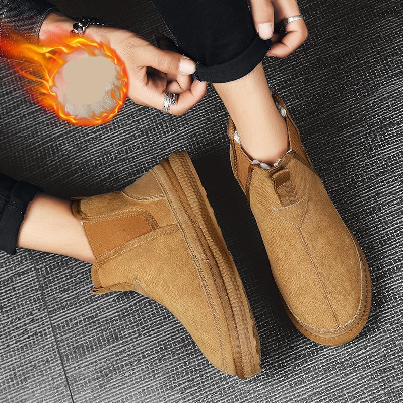 New Winter Cotton Shoes Outdoor Warm Snow Boots Sports Shoes 44 хаки