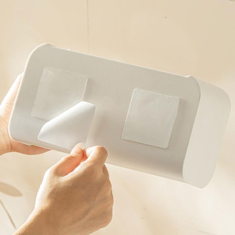 Wall Hanging Storage Box for Jewelry and Cosmetics Space Efficient Bathroom Organizer Dustproof Makeup Accessories Case