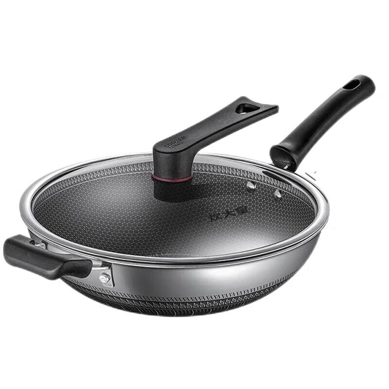 Chuidahuang 316 Stainless Steel Flat-Bottom Wok