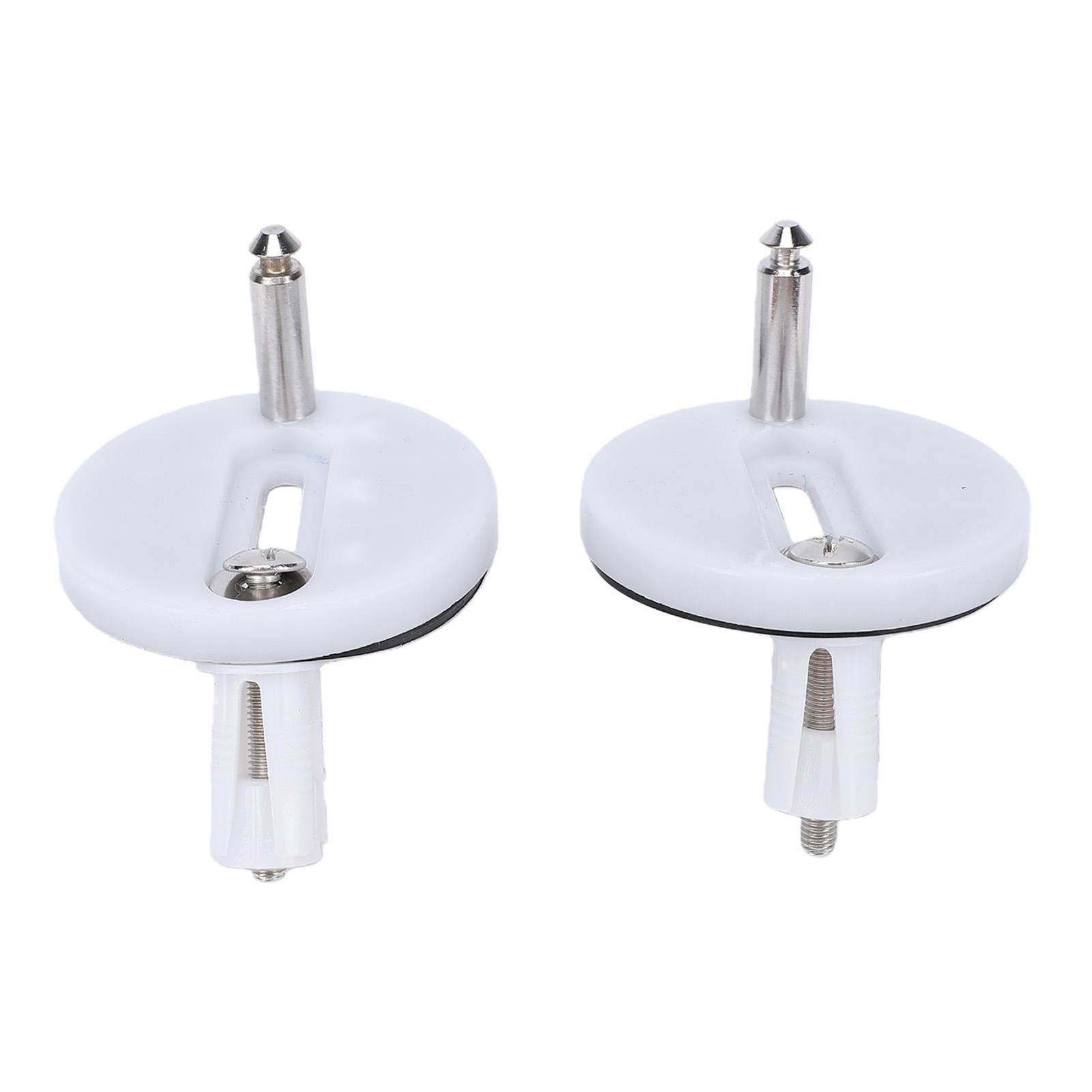 

2 Pcs Toilet Seat Hinge Fixings Stainless Steel Toilet Seat Hinge Bolts Screws Kit Maintenance Accessories