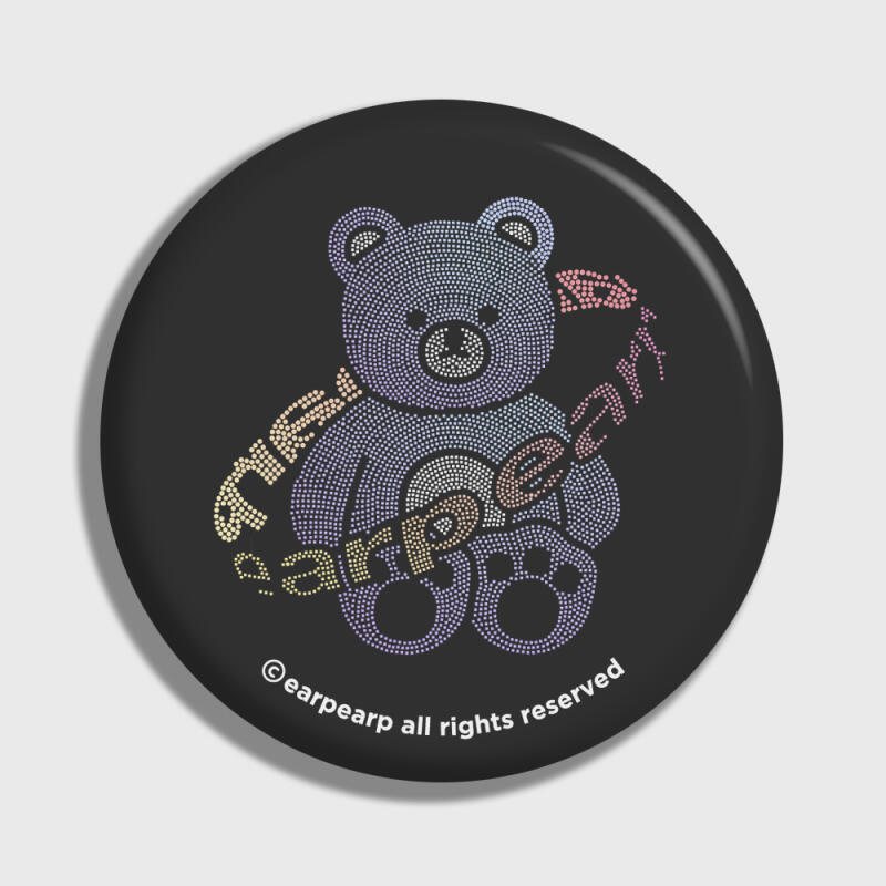 Twinkle gem bear-black (mirror) FREE