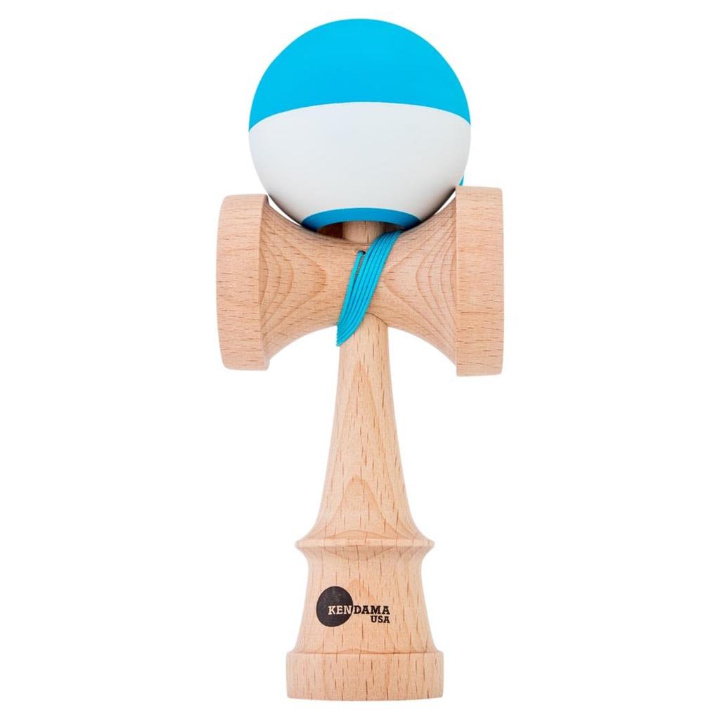 KENDAMA USA Kaizen Kendama Jetform Halvdelt Forbedret Kendama Halvdelt JET-form (Blå og hvit)