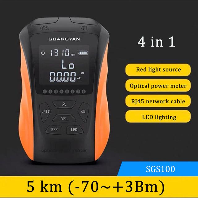 

Rechargeable All-in-one Optical Power Meter Red Light Pen 5/15/30MW Mini Fiber Tester