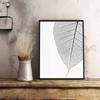 Black And White Plant Flower Art Poster Sticky Wall Art Printing Waterproof Home Living Bed Room Bar Hallway Aesthetic Decor