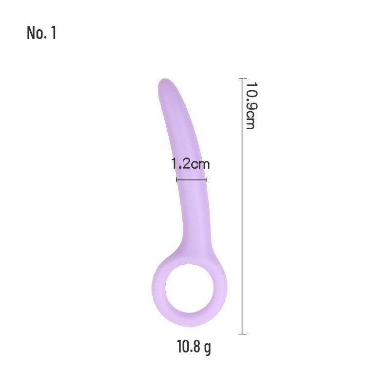 Crescent Female Vibrator: Hand-Pulled Anal Plug for SM Training & Adult Play