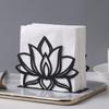 1pc Elegant Metal for Lotus Flower Napkin Holder - Stylish Kitchen & Dining Tabletop Accessory,Ideal for Home and Restaurant Use