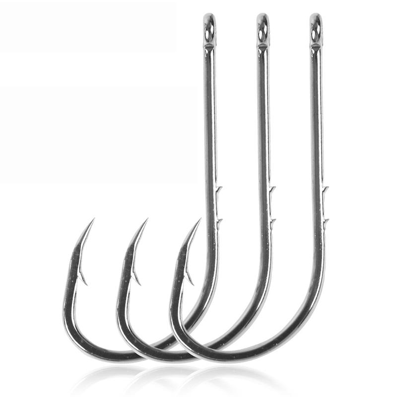 100Pcs Double Back Barbed Fishhook There Are Barbs And Crooked Mouth Hooks Sea Fishing Hook