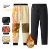 Winter Lambswool-Lined Trousers with Graphene Protective Cover Men's Loose-Fit Outdoor Fleece-Lined Thickened Thermal Long Trousers Men's Plus Size