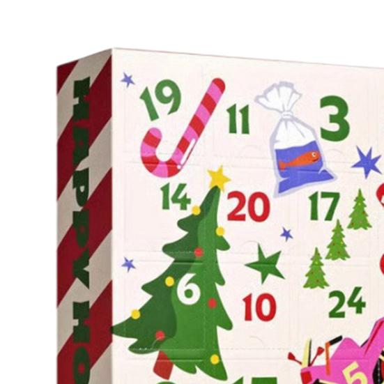 Socks Advent Calendar for Adults Men Women 24 Pair of Christmas Crew Socks Set 24 Days Countdown To Christmas Gift Box