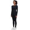 Seamless Tight-fitting High-waisted Ski Suit Shapewear Sports Running And Cycling Long-sleeved Yoga Suit For Women