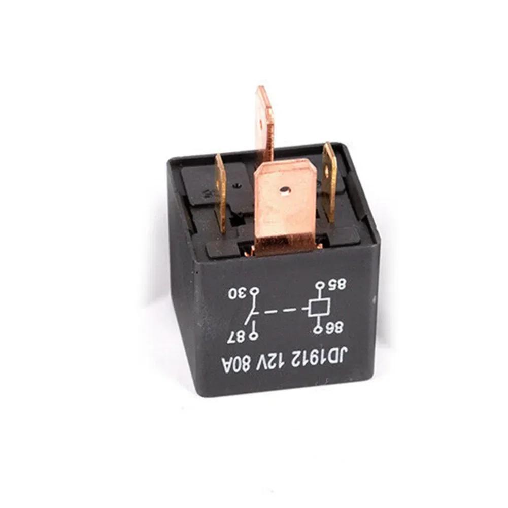 High Quality Heavy Duty Relay Waterproof 4Pin DC 24V 12V 80A JD1912 Automotive Car Relay Safer And More Convenient