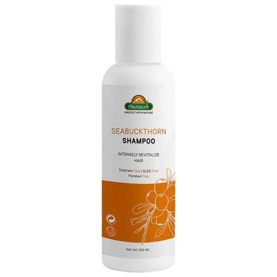 Biosash Sea Buckthorn Shampoo 200ml | Sulphate, Paraben, SLES-Free Shampoo for Hair Fall Control & Anti-Dandruff with Omega 3 6 7 9 | Sea Buckthorn