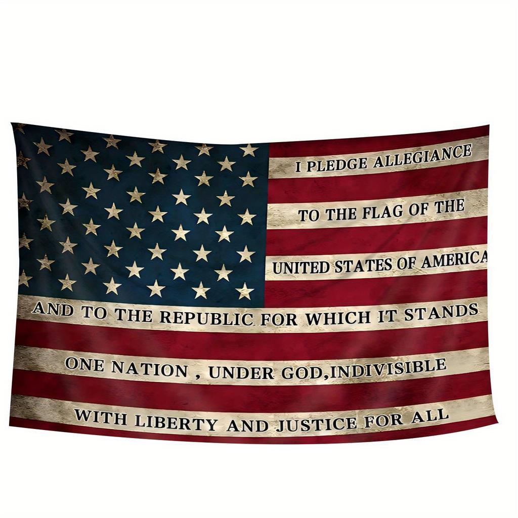 Amerikanische Eid-Flagge Wandteppich Wohnzimmer Patriotismus-Tag Dekoration Eid Hänge-Tuch Raumdekoration