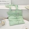 New Summer Sequins Gentle Bow Handbag Women's Large-capacity Shoulder Bag Going Out Canvas Bag