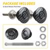 Push Button Quick Release Hood Pin Bonnet Lock Car Bumper Latch Kit Carbon Fiber