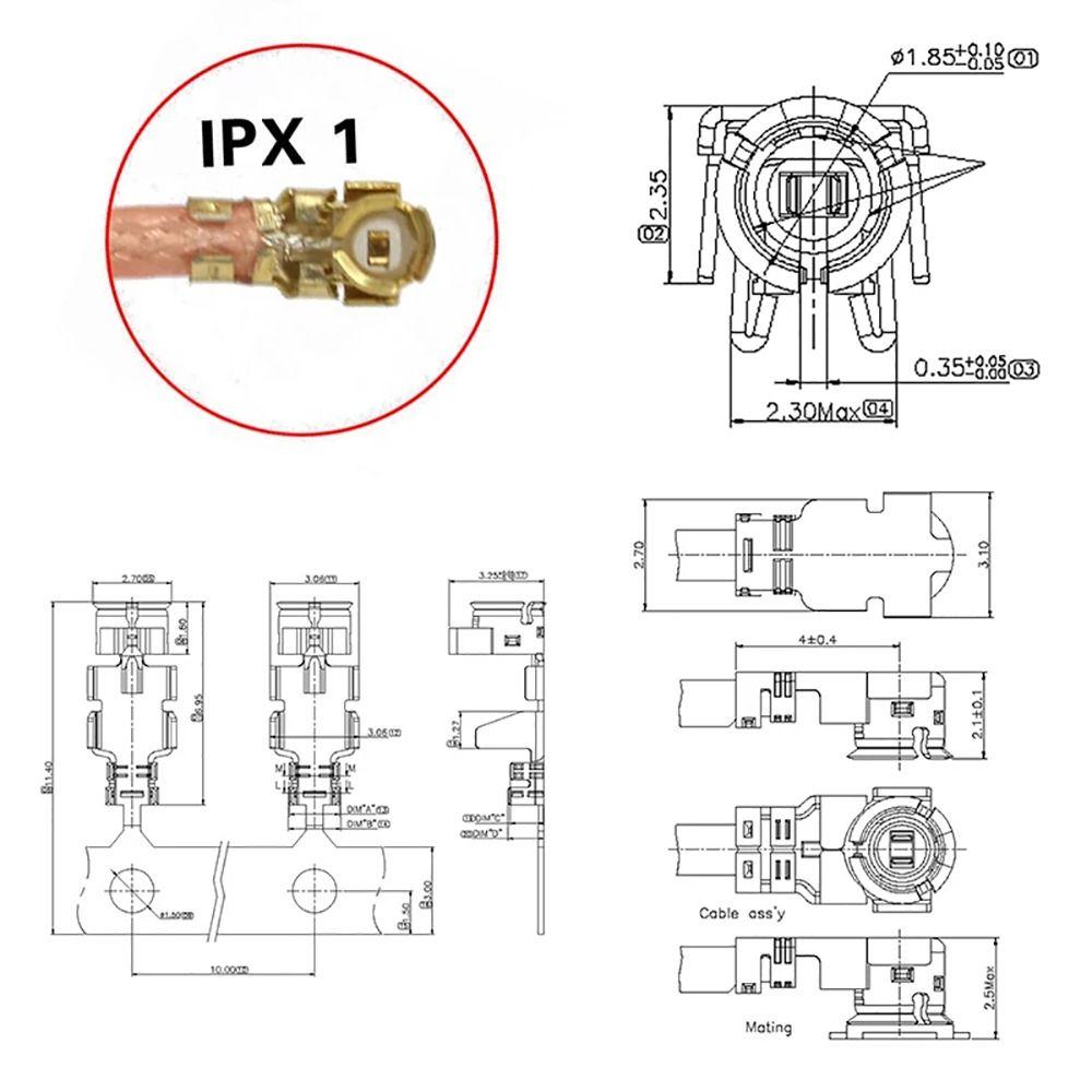 1Pcs 30cm SMA To IPX Cable RG178 U.FL IPX Coax Cable Coaxial Cable Adapter  for Wifi Router GPS AP