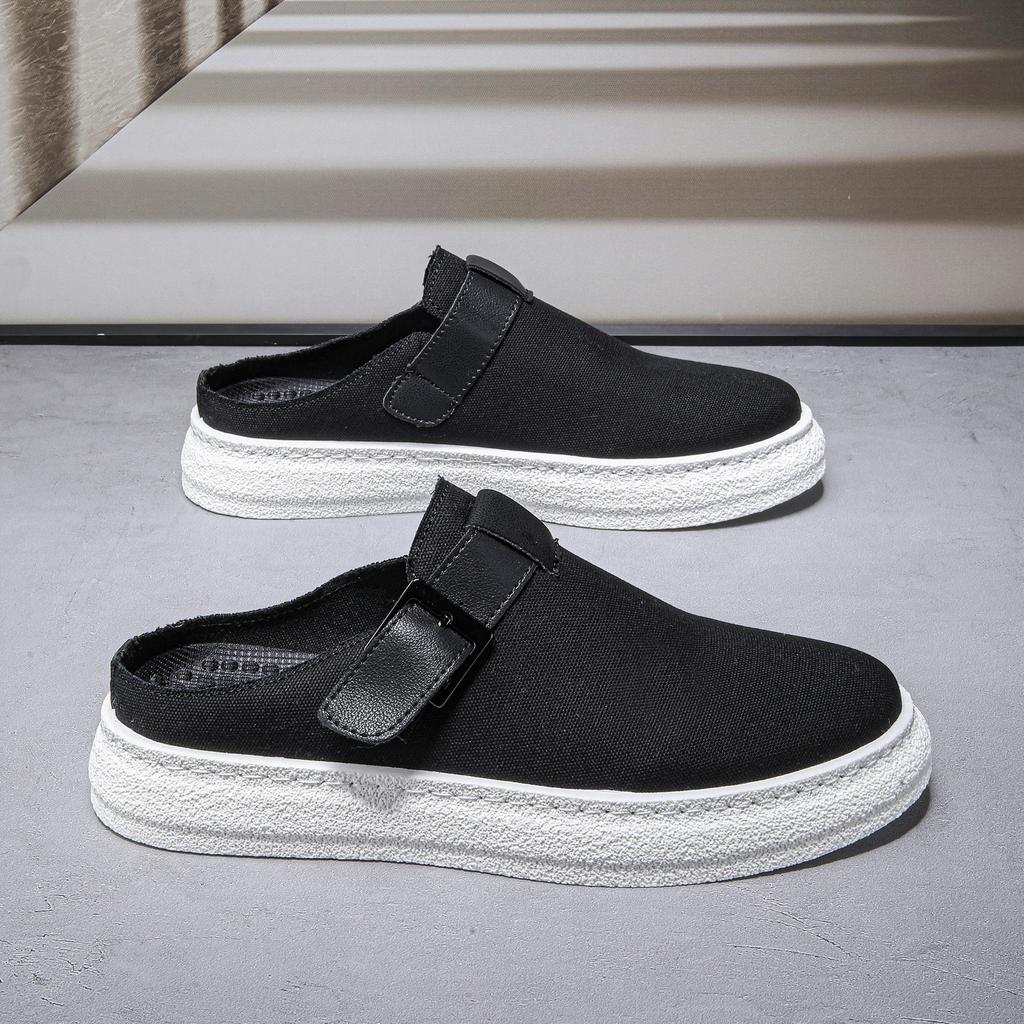 Baotou coole Hausschuhe tragen 22 neue Retro Fersenlose Flache Birkenstocks Halbschuhe Lässig