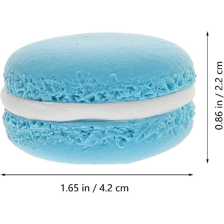 Totority Artificial Macaron - 9pcs French Dessert Food Props, Cupcake, Fake Donuts, Cake, Doughnuts, Macaroon Home Supplies