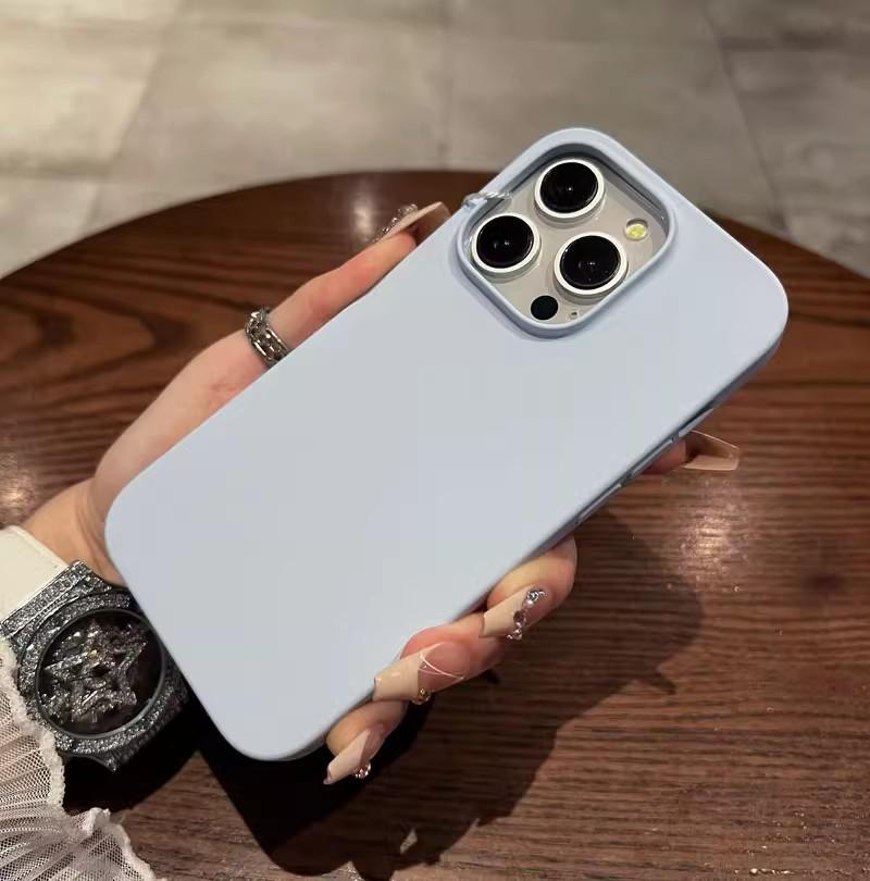 Sensing Cloud Silicone Liquido Adatto per Custodia per Telefono Cellulare Apple 16promax IPhone 15 Ultrasottile Non Ingiallito Tinta Unita Previene le Cadute