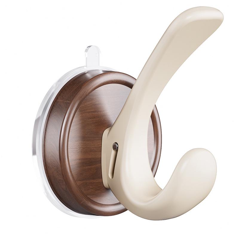No-Drill Wall-Mounted Suction Cup Clothes Hook - Strong Load-Bearing for Bathroom/Toilet Doors