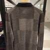 Daks Jacquard Shirt Layered Sweater Brown Dma1swrl110w1