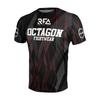 Sommer Fans Achteckig X RFA Fightwear Herren 3D-Druck Atmungsaktiv Schnelltrocknend Motorrad Sport Fitness Kurzarm T-Shirt