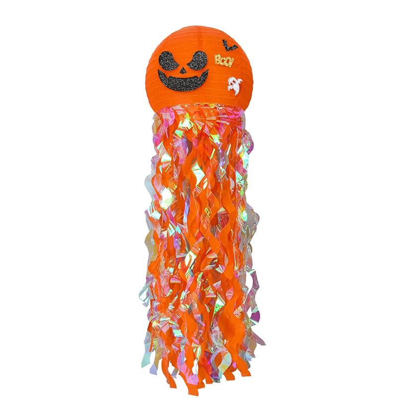 Halloween Jellyfish Pumpkin Paper Lantern DIY Ghost Party Pumpkin Bat Trick or Treat Home Shop Decor Happy Halloween Day