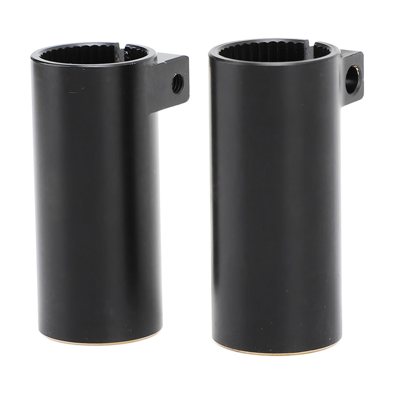 

2pcs Rear Axle Sleeve Black Coating Brass Weight Increase Rear Axle Adapter for SCX10 II AR44